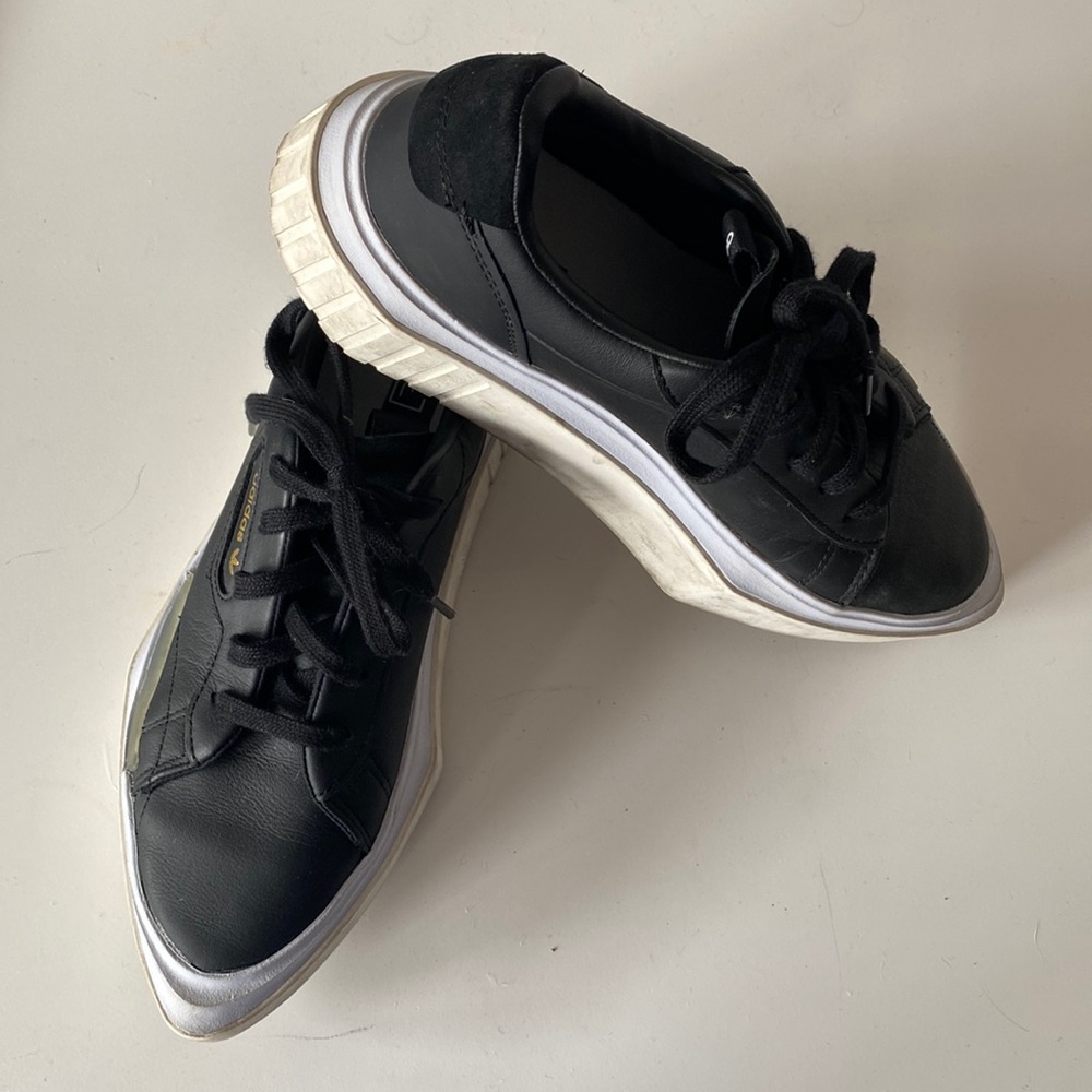 Adidas Hypersleek Black Pointed Toe Sneakers